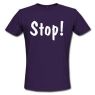 Men's Summer Shirt - Stop Purple T shirt