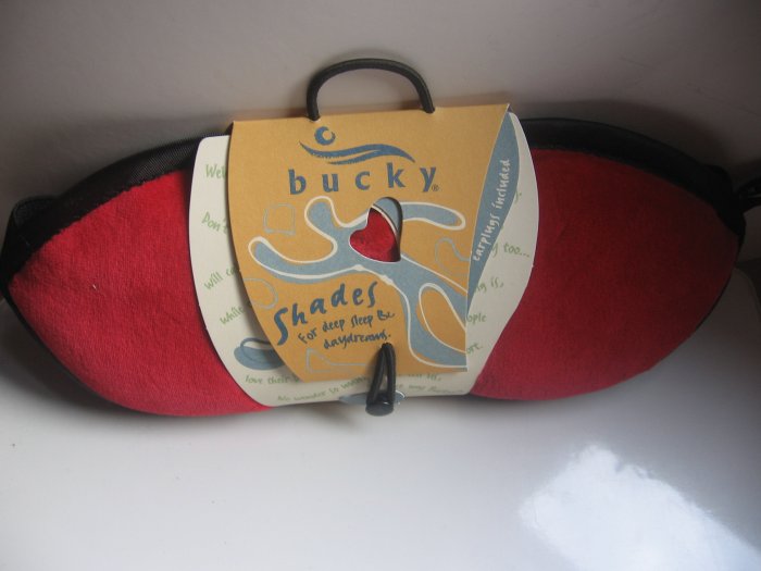 Bucky Shades Sleep Mask Eye Mask -- Ruby Red