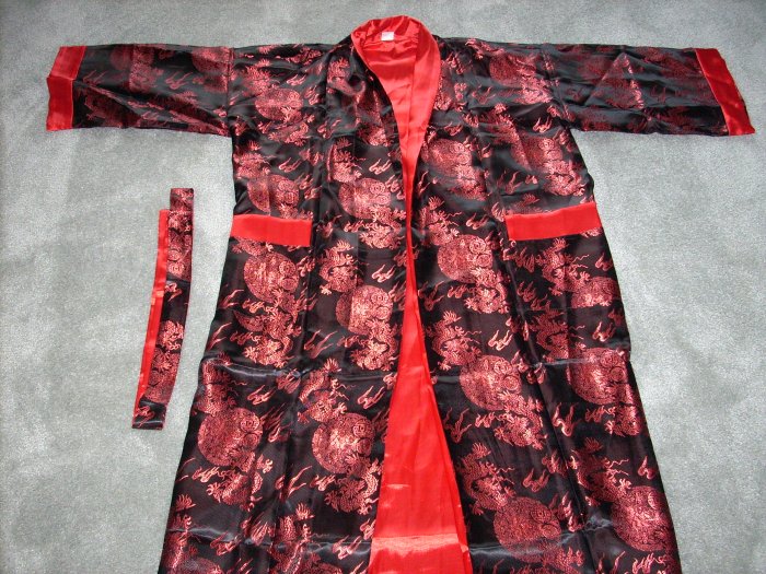 Chinese red dragon robe