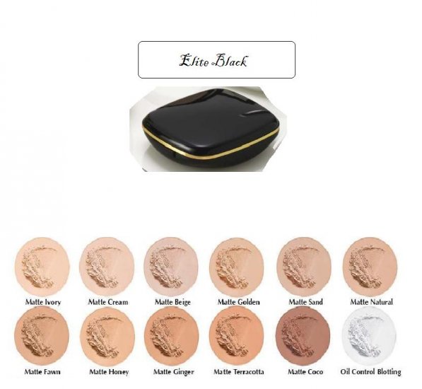 Oil Free Pressed Powder Elite Black