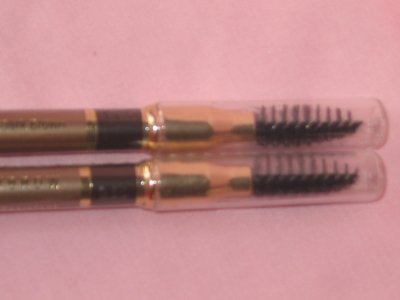 2 MILANI Water Resistant Eye Brow Pencils w Brush DARK BROWN New