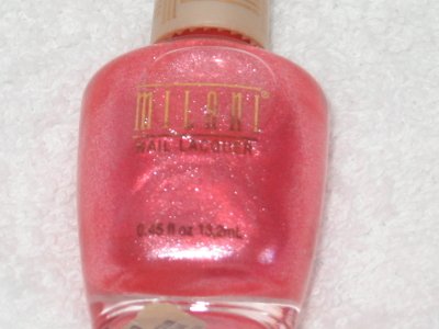 MILANI GLITZY Nail Polish * GLITZY DAZZLER * Sparkly Medium Pink Glimmer