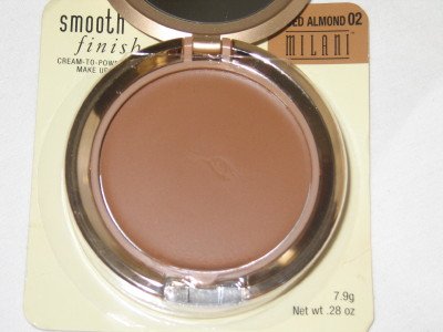 MILANI Smooth FInisH CREAM to POWDER Foundation #02 SPICED ALMOND Compact