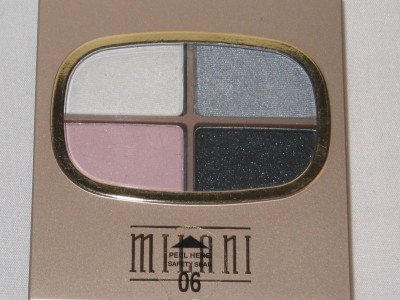 MILANI EyE Shadow Quad 4 Shadow Compact #06 DOMINOs STORM Platinum Pink White NEW SEALED