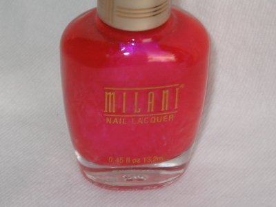 MILANI Nail Polish #10 PYRAMID PASSION PINK an Iridescent Vibrant Pink Shade