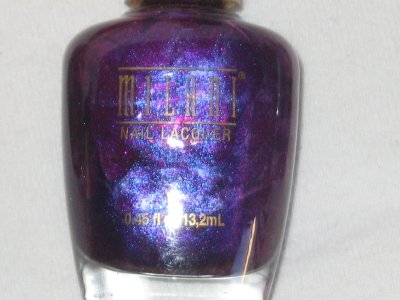MILANI Nail Polish #15 PURPLE RAIN Iridescent Metallic ROYAL Purple shade