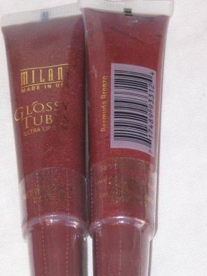 2 MILANI GLOSSY Tubes Lip Gloss BERMUDA BRONZE Ultra Shine Lipgloss NEW SEALED