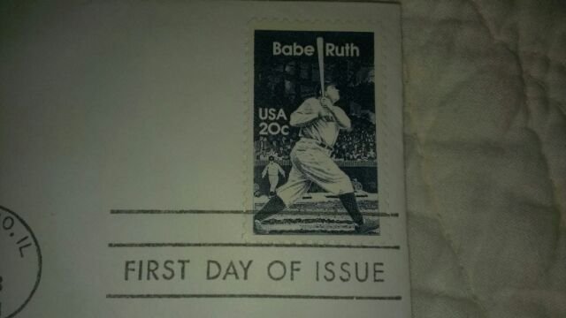 BABE RUTH RARE STAMPED ENVELOPE LIMITED COLLECTIBLE FIRST DAY OF ISSUE 1983