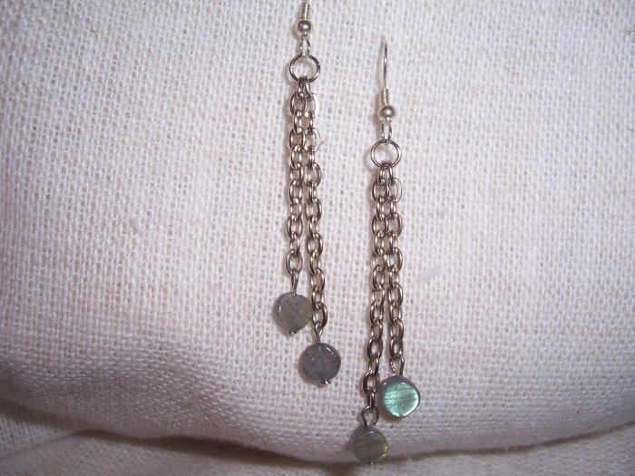 Lepidolite Chain Earring