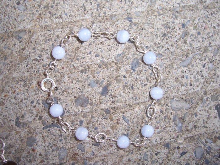 Blue Lace Agate bracelet by A Touch of Earth