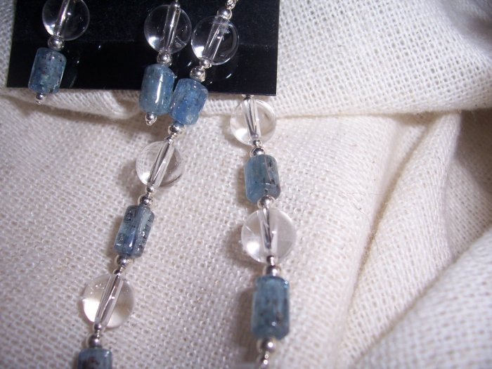 Kyanite and Crystal Quartz bracelet by A Touch of Earth