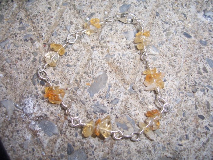 Citrine Chip bracelet by A Touch of Earth