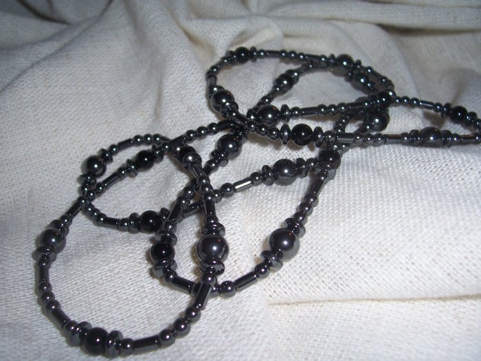 Hematite Endless loop necklace by A Touch of Earth