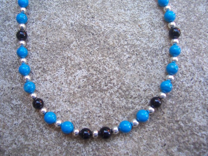 Howlite Blackstone Sterling Silver bracelet by A Touch of Earth