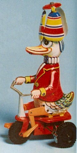 German Tin Duck on Tricycle