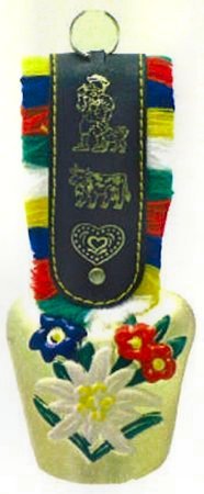 Medium Cow Bell with Colored Strap
