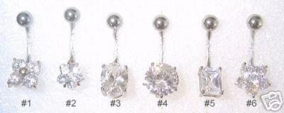 CZ Belly Ring