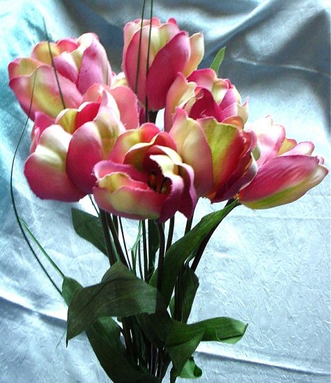 Pink Sweetheart Tulip Bouquet - Home Interiors HOMCO
