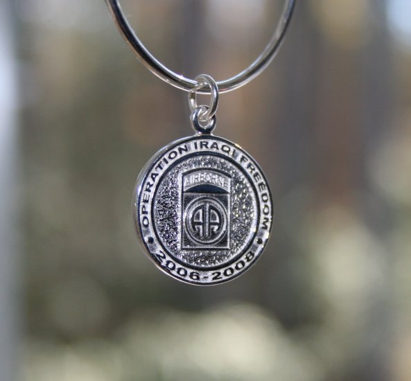 Task Force Falcon Sterling Silver Charm