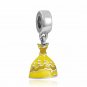 Princess Belle Yellow Dress Silver Pendant Charm for Pandora Bracelet $1 Shipping