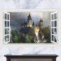 Harry Potter Castle 3D Wall Decal 24"x35" Design Vinyl Scene Decor