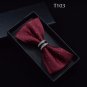 Tuxedo Bow tie Red carpet crystal accent butterfly knot Men suit accessory 103