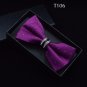 Tuxedo Bow tie Red carpet crystal accent butterfly knot Men suit accessory 106