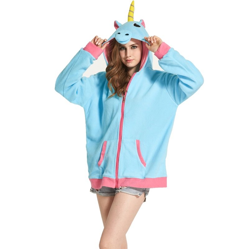 Unicorn Hoodie Sweater Women Girls - Soft and Warm