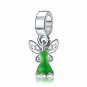 Tinkerbell Dress Disney Character Silver Pendant Charm for Pandora Bracelet Jewelry