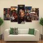 Michael Jackson Icon Music Artist Canvas HD Wall Decor 5PC Framed oil Painting Room Art SALE