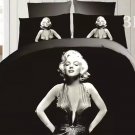 Marilyn Monroe Black 4pc Bedding Cover Set - Queen Size- SALE & FREE SHIP