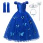 Cinderella Princess Character Costume Dress CHILD Butterflies and Accessories