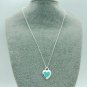 Enamel Heart Silver 925 Necklace Tiffany Co
