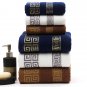 Versace Print 3PC Luxury Bath Towels Set Gold Print