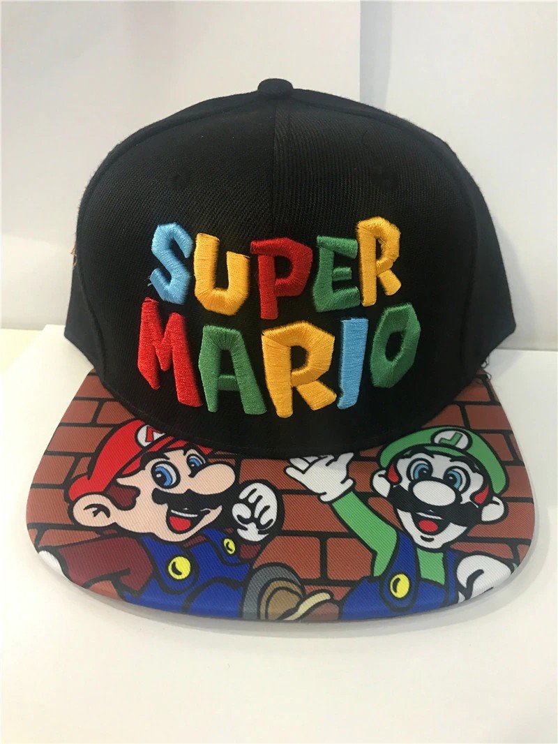 Super Mario Bros Snapback Cap Hat Mario Bros Game