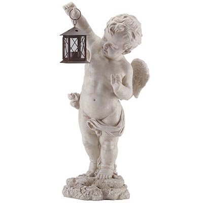 Cherub Statue and Lantern