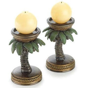 Palm Tree Candleholders