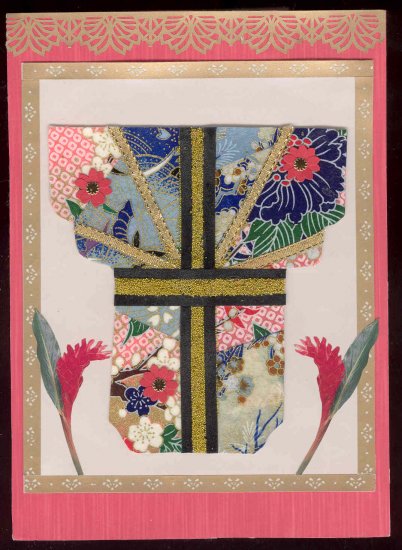 Handmade Asian themed Greeting Card