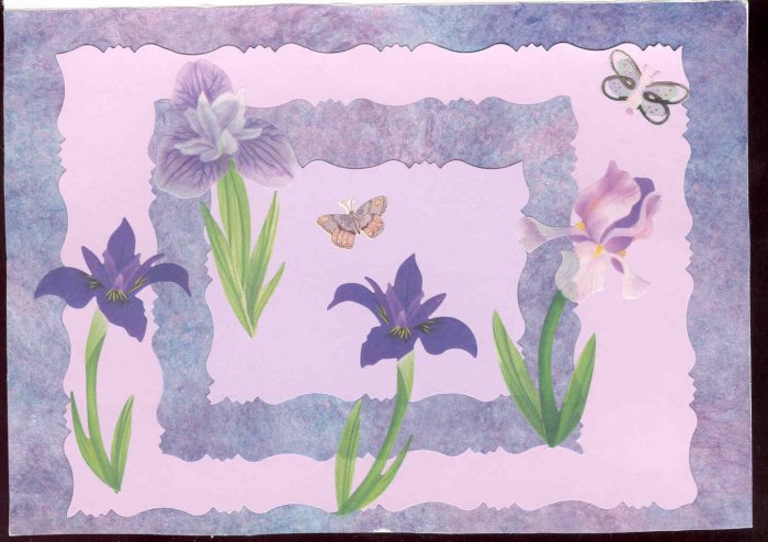 Floral Themed Handmade Greeting Card