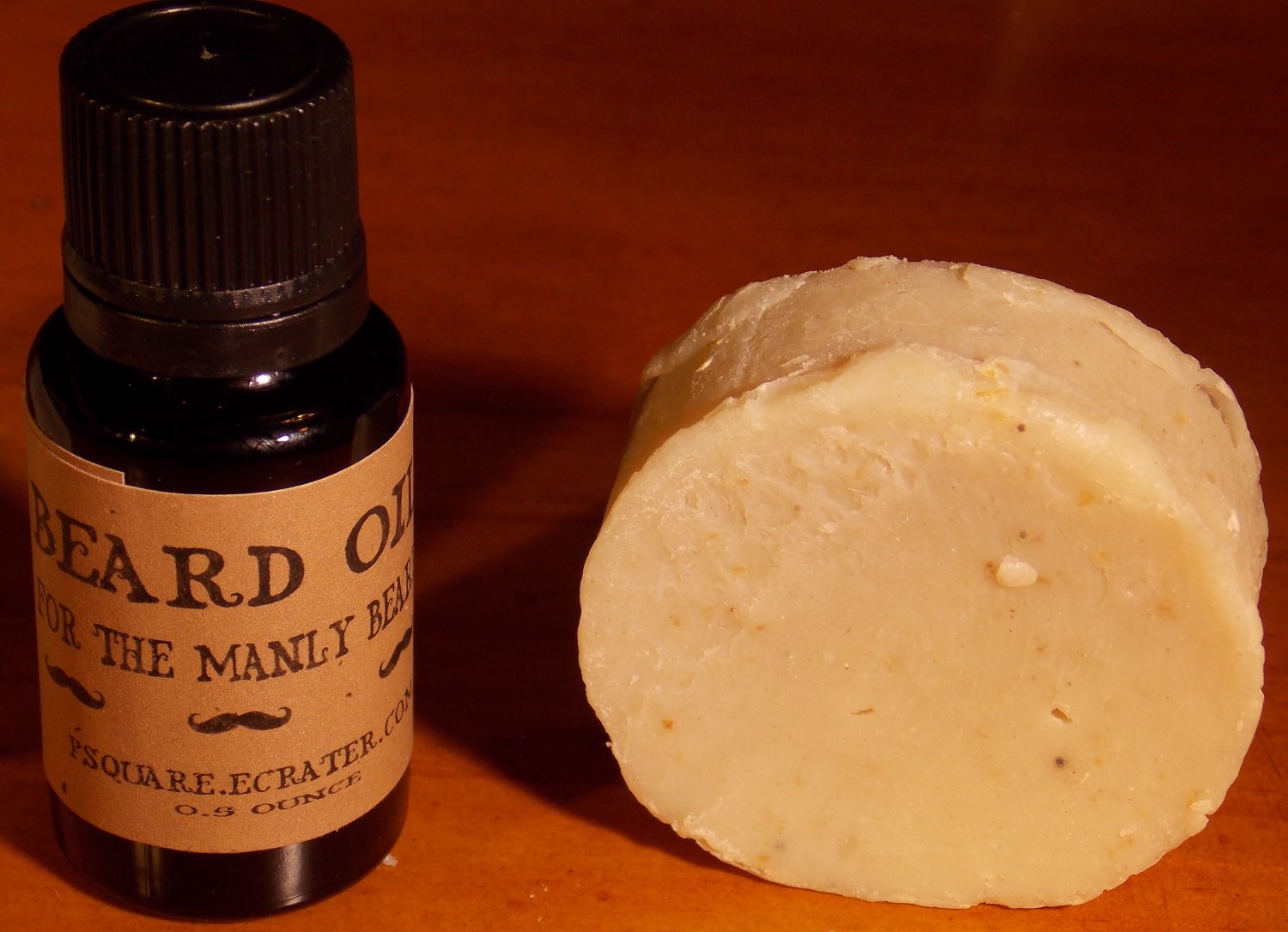 1 - Beard Oil & 1 - Tea Tree Shave Soap Refil