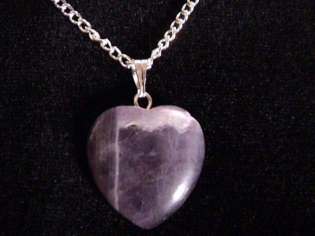 Purple Heart Gemstone Necklace