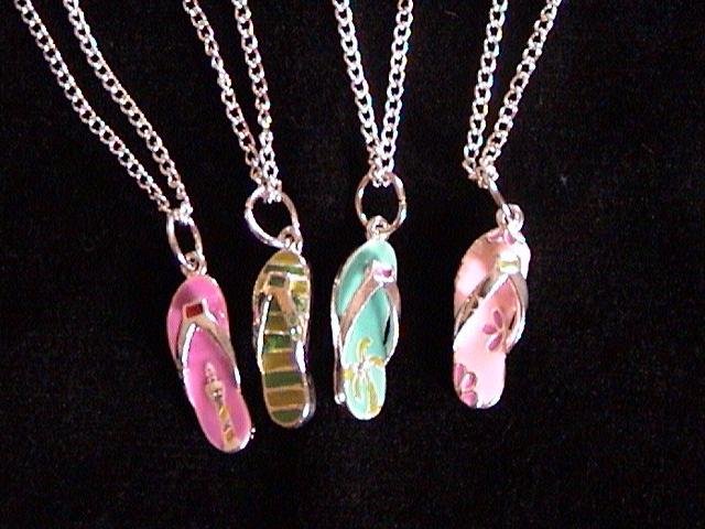 4 Flip Flop Necklaces
