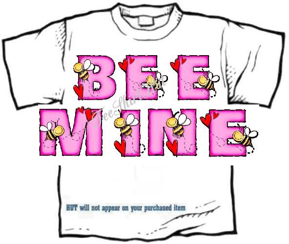 T-shirt, Your Name in BEE's and HEARTS - (youth & Adult Sm - xLg)
