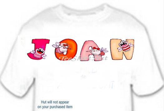 T-shirt - Your Name in COOTIES ~ (girls) - (Adult xxLg)