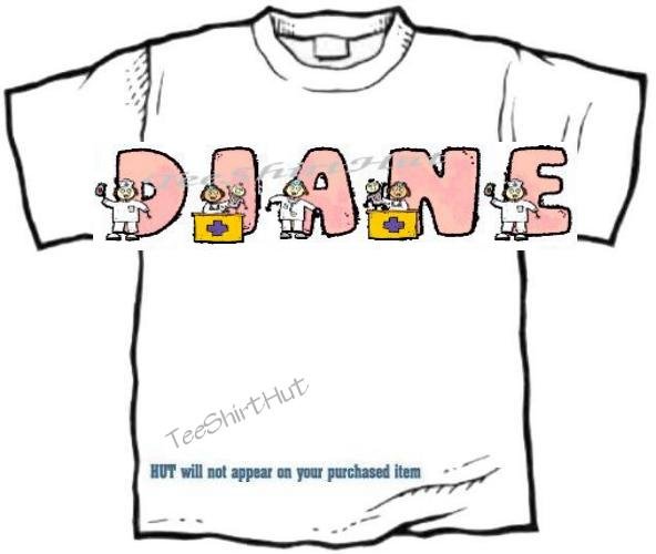 T-shirt, Your Name in NURSES, Medicine, ER - (Adult 4xLg - 5xLg)