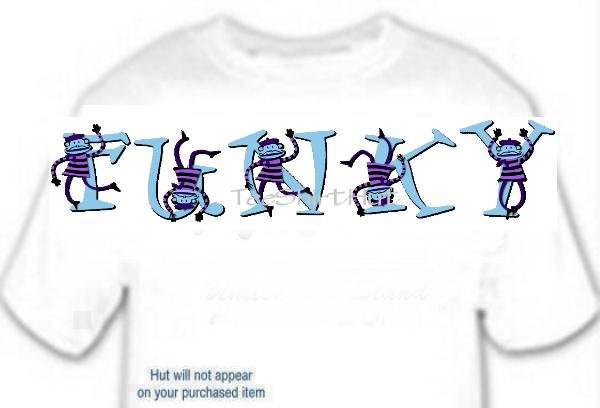 T-shirt, Your Name in FUNKY MONKEYS - (Adult 4xLg - 5xLg)