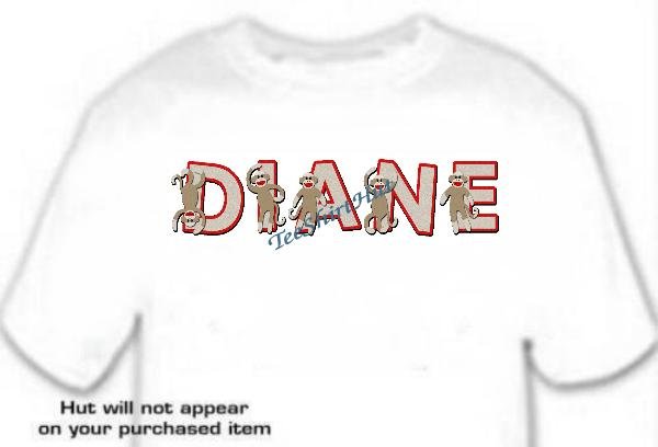 T-shirt, Your Name in SOCK MONKEYS - (youth & Adult Sm - xLg)