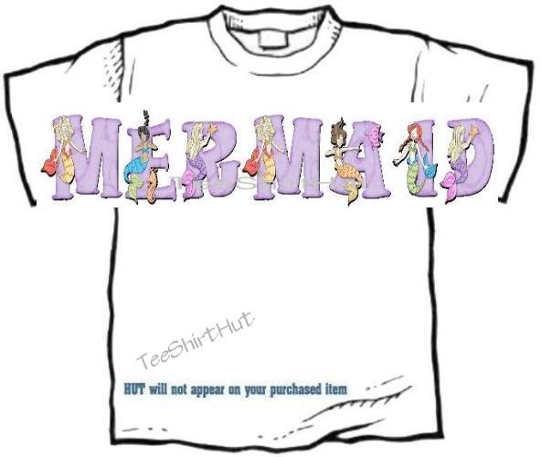 T-shirt, Your Name in MERMAIDS, sea maids #1 - (adult 3xlg)