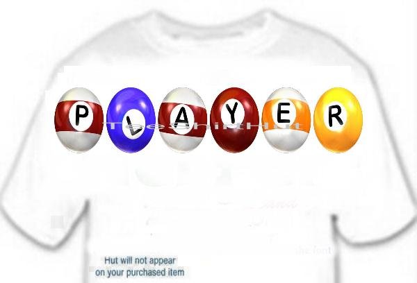 T-shirt, Billards, pool PLAYER - (Adult 4xLg - 5xLg)