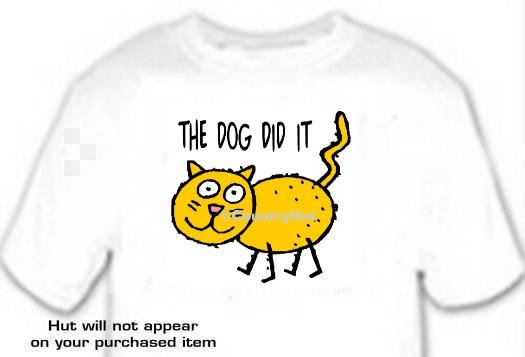 T-shirt, The Dog Did It - (adult 3xlg)